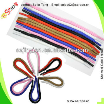 Black Round No Tie Curly Elastic Shoelaces